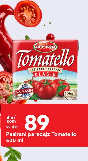 Pasirani paradajz Tomatello 500 ml