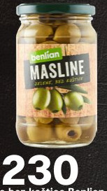 Masline bez koštice Benlian 340 g