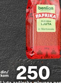 Ljuta začinska mlevena paprika iz Martonoša Benlian, 100 g
