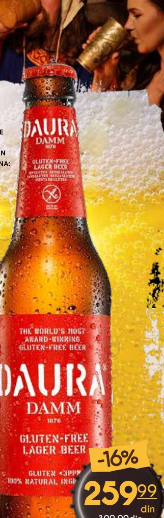 Daura Damm Gluten Free Lager Beer