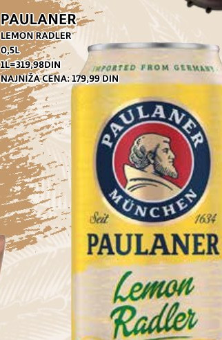 PAULANER LEMON RADLER
