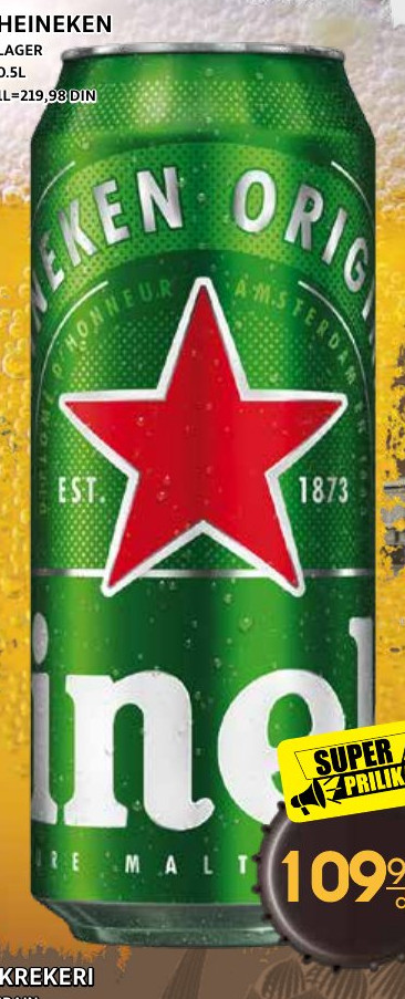 HEINEKEN LAGER 0.5L