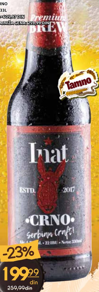 INAT CRNO 0,33L