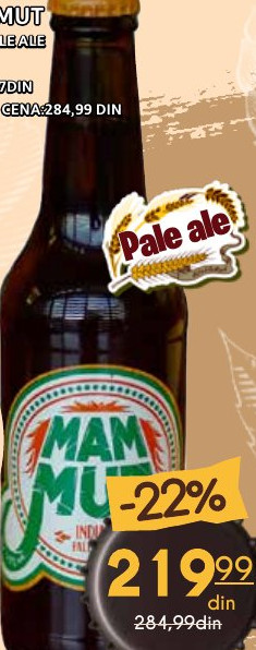 MAMMUT IPA/PALE ALE 0,5L