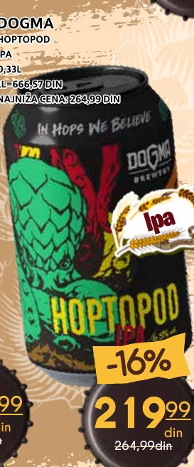 DOGMA HOPTOPOD IPA