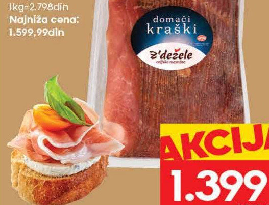 DIMLJENI KRAŠKI PRŠUT SLAJS
