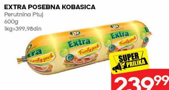 EXTRA POSEBNA KOBASICA Perutnina Ptuj
