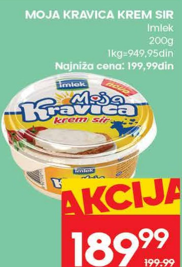 MOJA KRAVICA KREM SIR