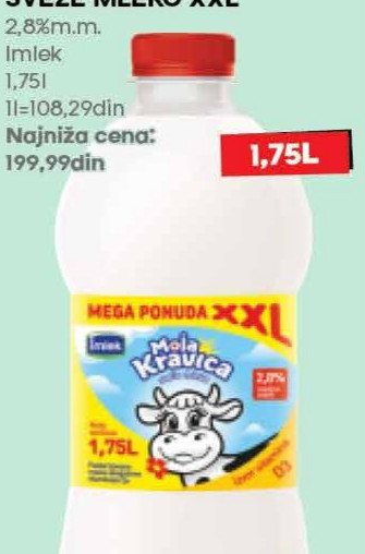 MOJA KRAVICA SVEŽE MLEKO XXL