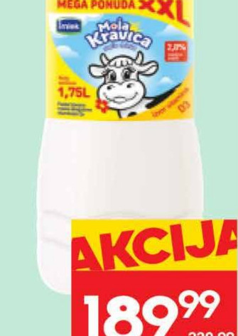 MEGA PONUDA XXL MOJA KRAVICA SVEŽE MLEKO