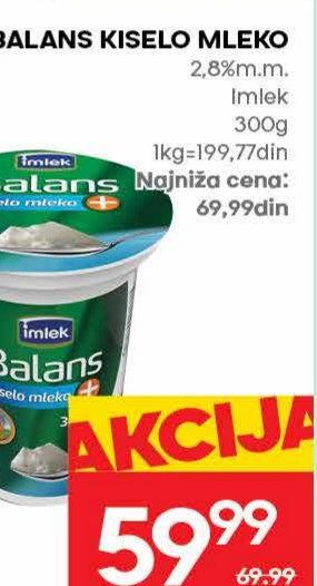 BALANS KISELO MLEKO