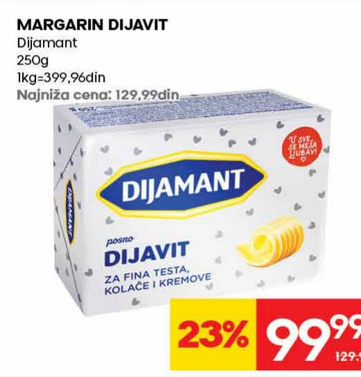 MARGARIN DIJAVIT Dijamant 250g
