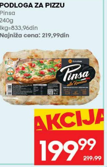 PODLOGA ZA PIZZA Pinsa 240g
