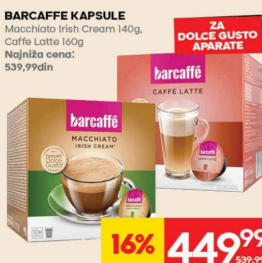 BARCAFFE KAPSULE Macchiato Irish Cream