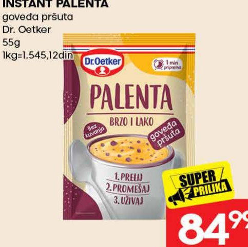 INSTANT PALENTA goveda pršuta Dr. Oetker 55g