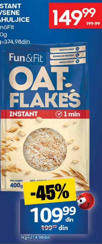 Fun&Fit OAT FLAKES INSTANT