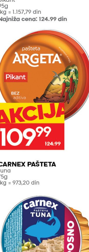 ARGETA PAŠTETA pikant