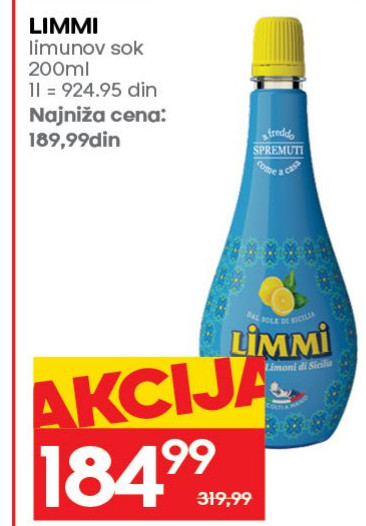 LIMMI limunov sok