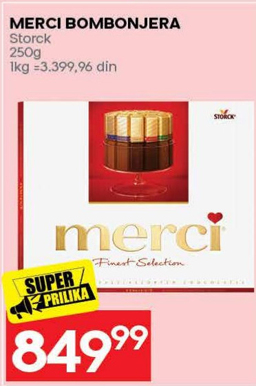 MERCI BOMBONJERA Storck 250g