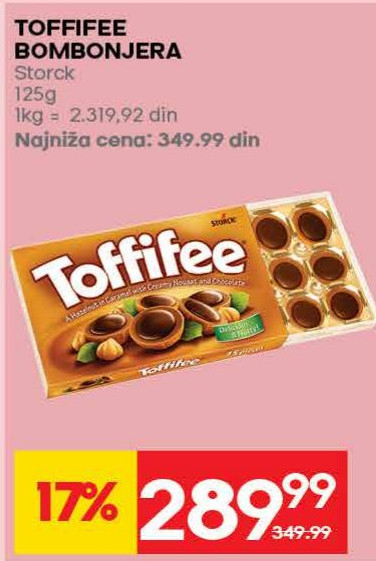 TOFFIFEE BOMBONJERA Storck 125g