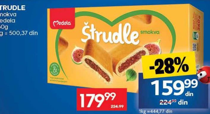 ŠTRUDLE smokva Medela 400g