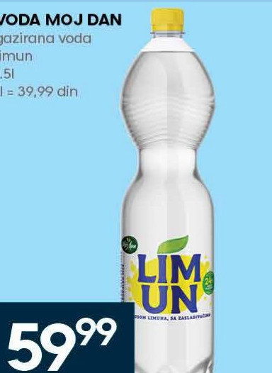 VODA MOJ DAN gazirana voda limun