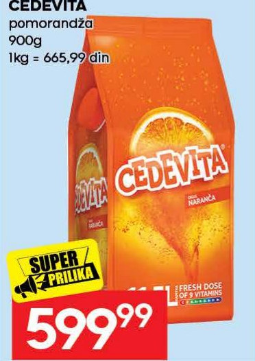 CEDEVITA pomorandža 900g