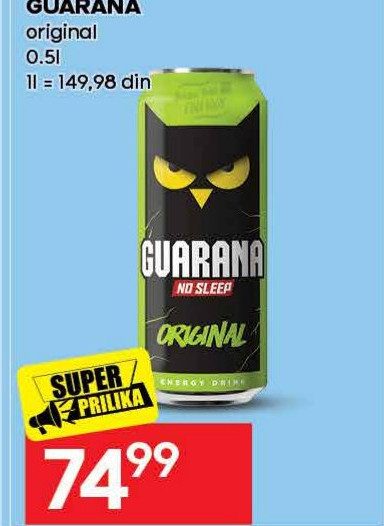 GUARANA original 0.5l