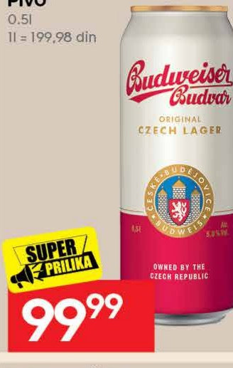 BUDWEISER PIVO