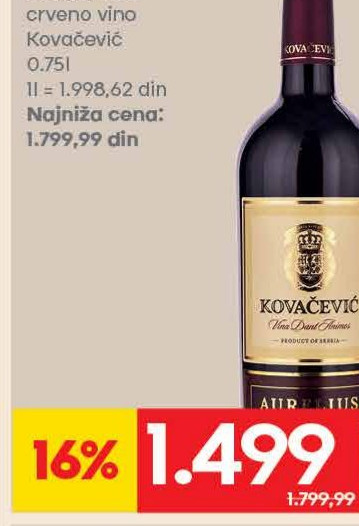 AURELIUS crvena vino