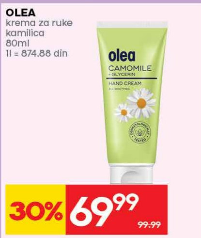 OLEA krema za ruke kamilica