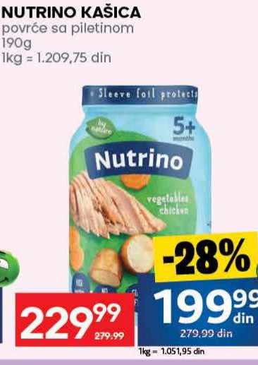 NUTRINO KAŠICA povrće sa piletinom 190g
