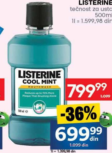 LISTERINE tečnost za usta 500ml