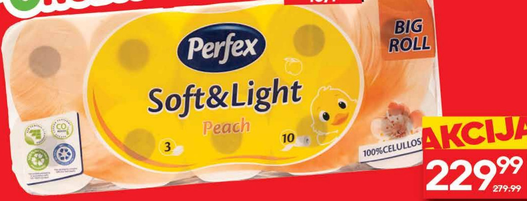 PERFEX troslojni toaletni papir Soft&light 10/1 i rolna = 22.99 din