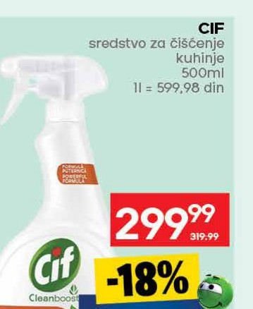 CIF sredstvo za čišćenje kuhinje 500ml
