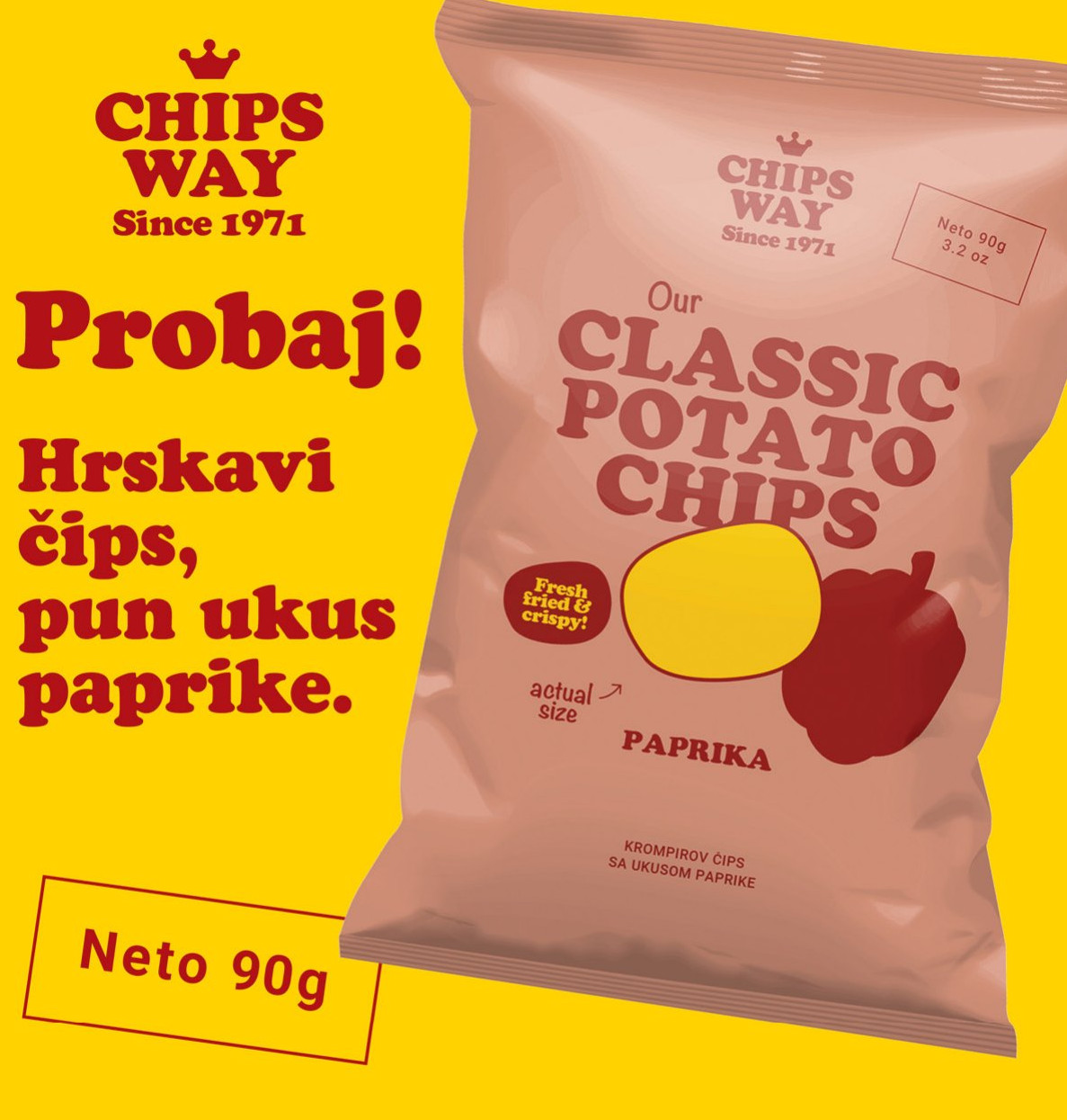 Classic Potato Chips Paprika