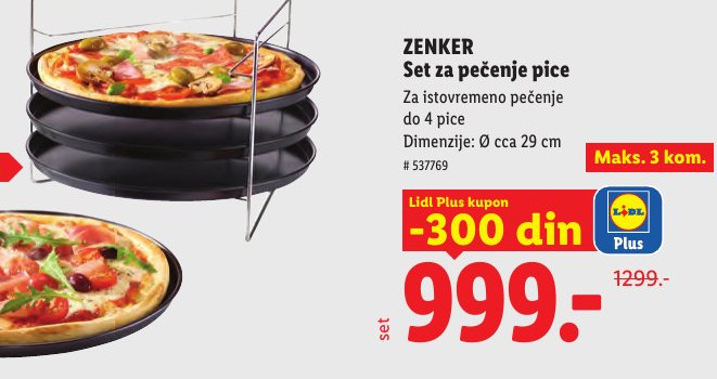 ZENKER Set za pečenje pice