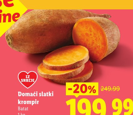 Domaći slatki krompir Batat