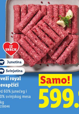 Svež royal ćevapčići