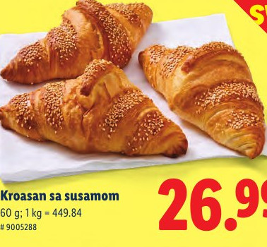 Kroasan sa susamom