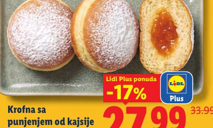 Krofna sa punjenjem od kajsije