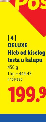 Hleb od kiselog testa u kalkupu