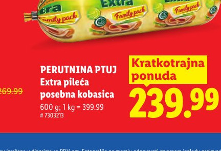 PERUTNINA PTUJ Extra pileća posebna kobasica
