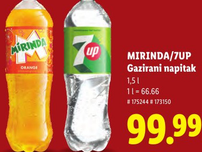MIRINDA/7UP Gazirani napitak