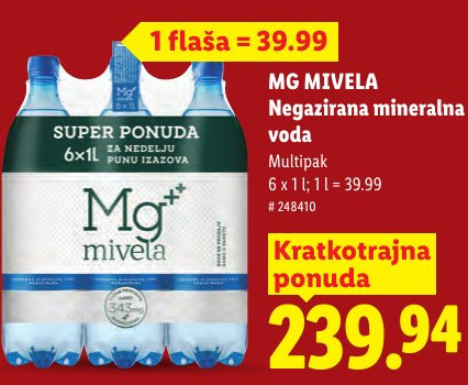 MG MIVELA Negazirana mineralna voda