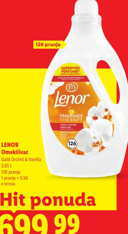 LENOR Omekstivač Gold Orchid & Vanilla, 2,65 l