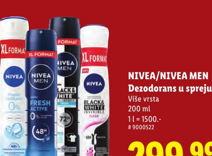 NIVEA/NIVEA MEN Dezodorans u spreju