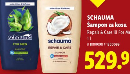 SCHAUMA Šampon za kosu Repair & Care
