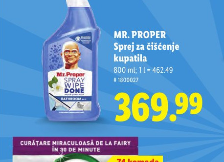 MR. PROPER Sprej za čišćenje kupatila