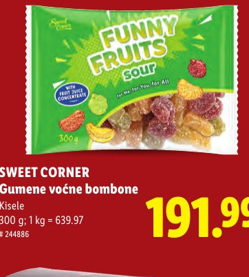 Gumene voćne bombone